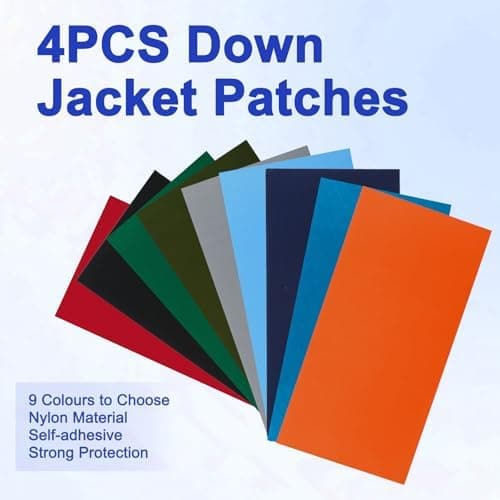 45 Stück Daunenjacke Selbstklebend Reparatur Klebeband für Jacken und Zelte
| Daunenjacke Flicken Reparatur Klebeband S