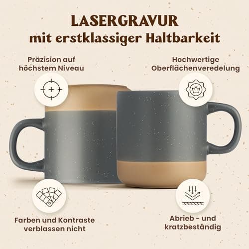 Gravur Tasse mit Namen - Personalisiert - Geschenk für Freundin