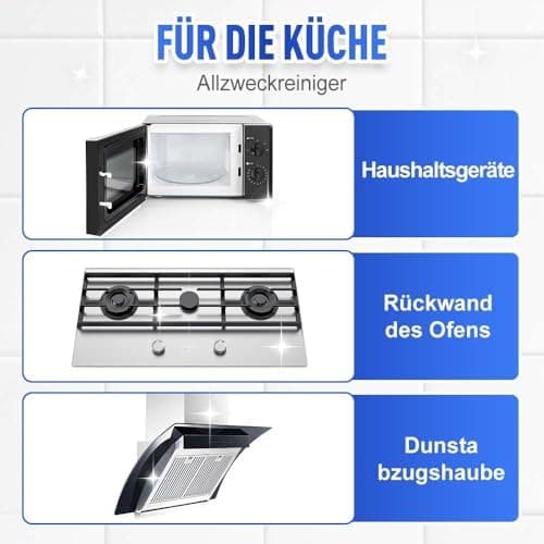 Multifunktionaler Kraftreiniger für Edelstahl-Geschirr im Küchenbereich Edelstahlreiniger, Fleckenentferner, Eingebrannt