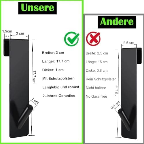 Edelstahl Duschhaken ohne Bohren Robust und Lange haltig Duschwand Zubehör Handtuchhalter Glasshütte Dusche (4 Stück)
