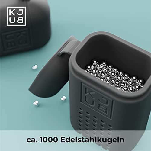 KJUB Edelstahl Reinigungsperlen für Flaschen und Karaffen - Praktische Reinigung - Für Sportler und Familien - Inklusive