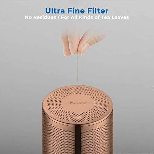 Ecooe Original 1500ml Bronzeschiefer Glass Tea Kettle Borosilicate Glass Tea Infuser with Removable 18/8 Stainless Steel