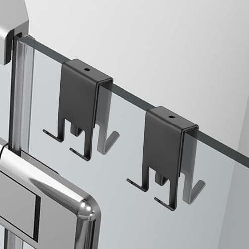 Haken Duschwand für Dusche Handtuchhalter Without Bohren Glastür 5-10 mm  
Doppelseitige Duschhaken für Glasspwand Halte