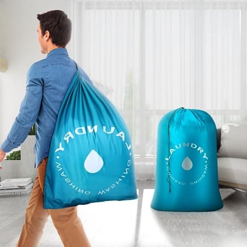 AiQInu Reise Wäschebeutel 60x85cm, Schmutzwäsche, Travel Laundry Bag, Global Recycled Standard