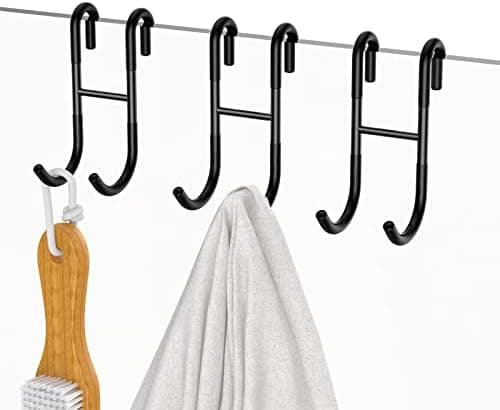 Duschhaken Silber 3 Stück für Glasscheibe ≤ 10mm & 30mm Badezimmerschleuse Halterung