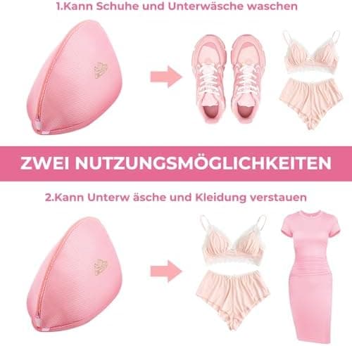 Ecoe groß Wäschesack für Waschmaschine, ideal für Schulanfang und Wohnung, XXL Netz mit Kordelstopper, 60x90cm