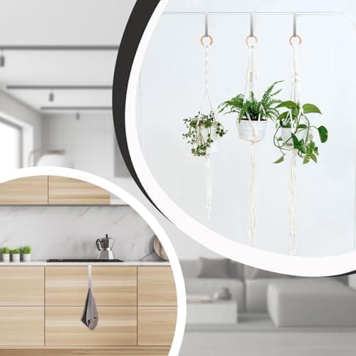 KASURE Heavy Duty Duschhaken Silber für Duschwände und Badezimmer-Glastüren