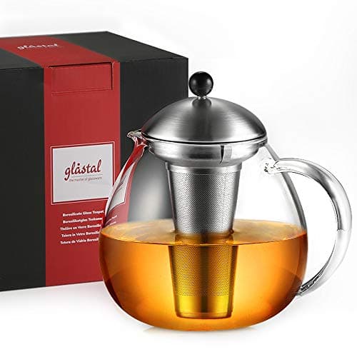 Glastal Bronze Teekanne 1500ml Edelstahl Teewärmer für Teebegeisterteuled
Glastal 1500ml Bronze Teekanne mit Stövchen fü