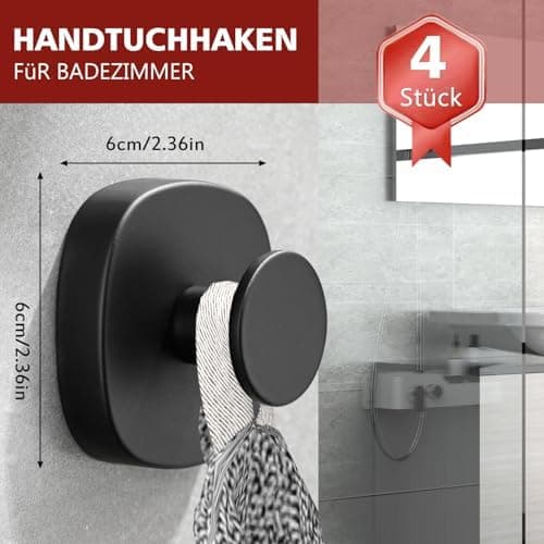 Bohrpflichtfreier Edelstahl Handtuchhalter von ZUNTO - Bad & Küche
| Verstellbare Vakuum Kleiderhaken für ZUNTO Handtuc