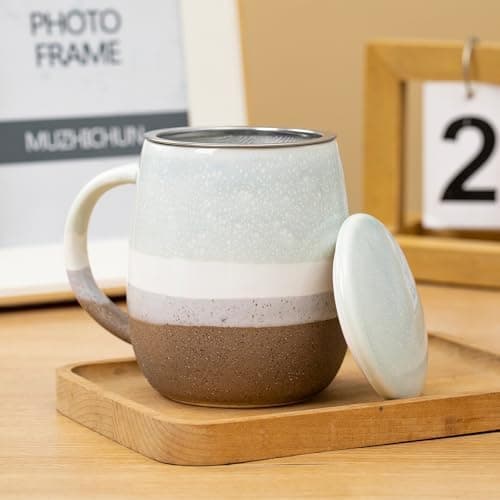 Keramik Teetasse mit Deckel und Sieb, Rosa, Modern für Jedermann, zur Entspannung
| Keramik Teetasse mit Sieb, 400 ml,