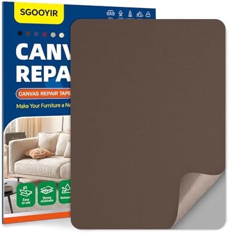 Selbstklebender Textilkleber 10x200cm, Wasserdicht Repair Patch, Zelt Stoffspar Patch für Sofa RV Markisen Stühle