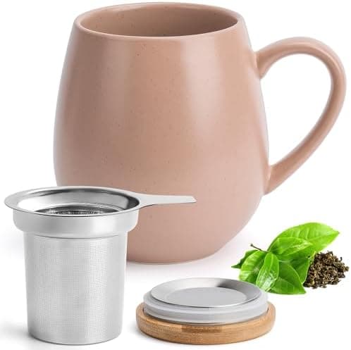 Teetasse mit Sieb XXL - 550 ml - für Tee-Zubereitung bei Bedarf