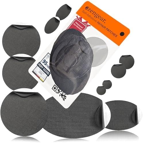aZengear Reparaturflicken – Wasserdicht, Selbstklebend, Reiß- und Temperaturresistenter Daunenjacken-Reparatur-Stoff (Sc