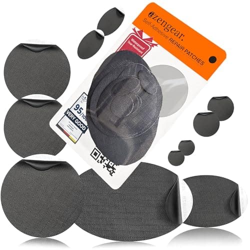 aZengear Reparaturflicken – Wasserdicht, Selbstklebend, Reiß- und Temperaturresistenter Daunenjacken-Reparatur-Stoff (Sc