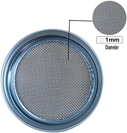 Edelstahl Sprouting Jar Glas 2er Set mit Filtergitter und Ständer,ideal für Microgreens-Zucht