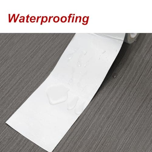 WELSTIK PVC Planenband Weiß 5M*8CM für lkw Abdeckplane, Markise, Zelt - Reparaturklebeband für Gewebeplanen - Planenflic