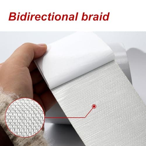 WELSTIK PVC Planenband Weiß 5M*8CM für lkw Abdeckplane, Markise, Zelt - Reparaturklebeband für Gewebeplanen - Planenflic