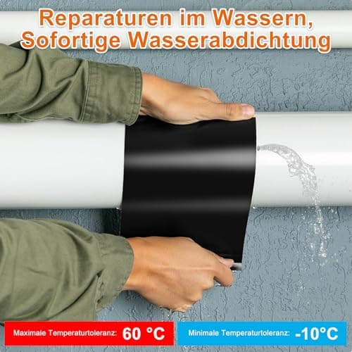 Schwarzes Wasserabweisendes Reparaturset für Zelte, 15x150cm TPU Klebeband, ideal für Pool und Gartenleitungen
| Wasser