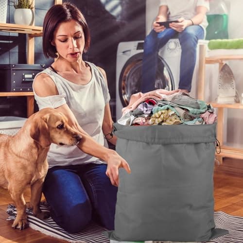 Reisefaltungswasserdichter Wäschebeutel 2 Stück, Grüne & Graue Schmutzwäschebeutel für Schlafsaal und Camping
| Faltbar
