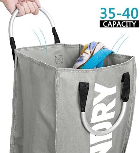 Tragbarer Wäschesack aus Polyester für schmutzige Kleidung
| Faltbarer Wäschekorb mit Griffen, ideal für große Wäschesä
