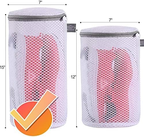 Kimmama Waschbeutel Schuhe 125 g/m² Mesh Langlebiger und wiederverwertbarer Waschbeutel Reiseorganisation (7"×15")  
Kim