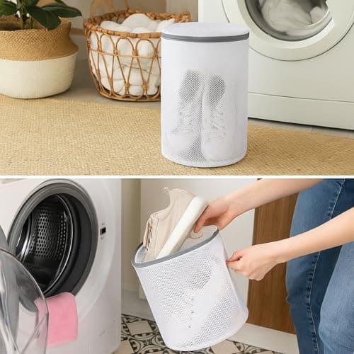 Kimmama Waschbeutel Schuhe 125 g/m² Mesh Langlebiger und wiederverwertbarer Waschbeutel Reiseorganisation (7"×15")  
Kim