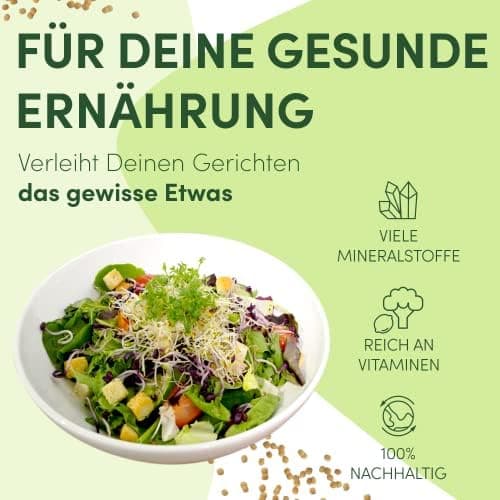 Sprossenglas Keimglas 2er Set 1000ml mit Edelstahl-Gitterdeckel für Haus und Garten bei GRATIS Ständer [Druckversion]