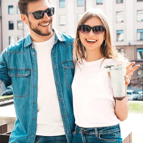 Ideaux Isolierbecher 14oz (420ml) | Doppelwandig | Eign. für Kaffee & Tee - Grün | Auslaufsicher | Reisebef. | Heiß & Ka