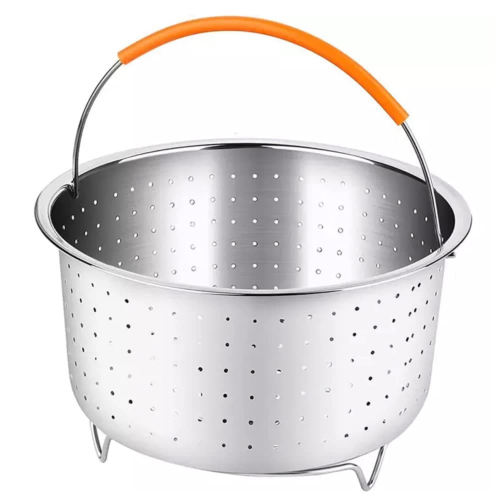 Edelstahl Dampfgarer Dampfeinsatz, Instant Topf Zubehör - Kochen & Gemüse Dampfkorb, Dämpfkorb für Schnellkochtopf mit S