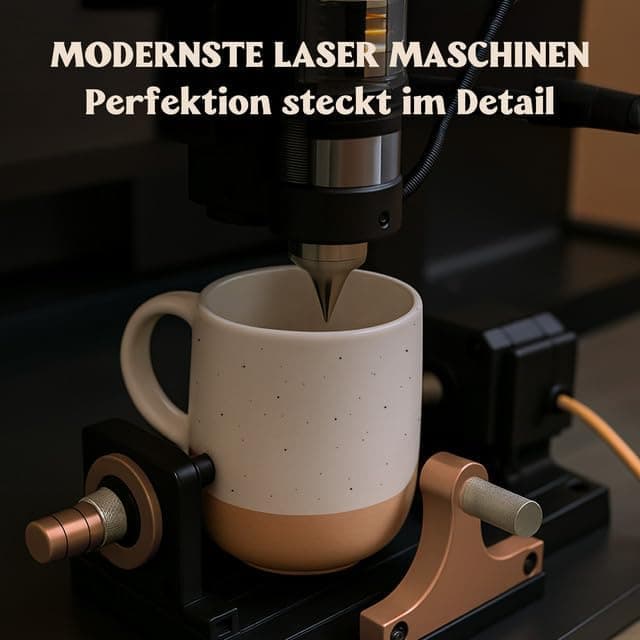 Gravur Tasse mit Namen - Personalisiert - Geschenk für Freundin  
Gravur Tasse mit Namen - Spülmaschinenfest - Blumenmot