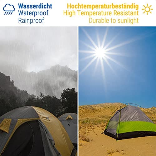 Ecooe Planen Reparatur Set für PVC-beschittene MarkisenSonnenschirmPavillonPartyzelt professionell Wasserdicht 10M x 10C