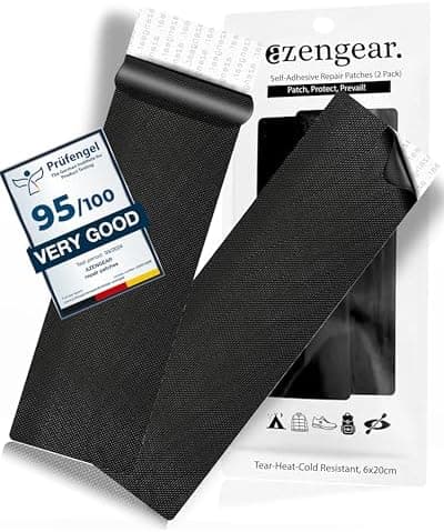 aZengear Reparaturflicken – Wasserdicht, Selbstklebend, Reiß- und Temperaturresistenter Daunenjacken-Reparatur-Stoff (Sc