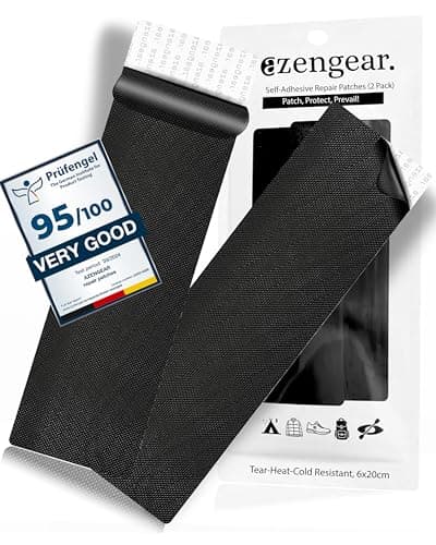 aZengear Reparaturflicken – Wasserdicht, Selbstklebend, Reiß- und Temperaturresistenter Daunenjacken-Reparatur-Stoff (Sc