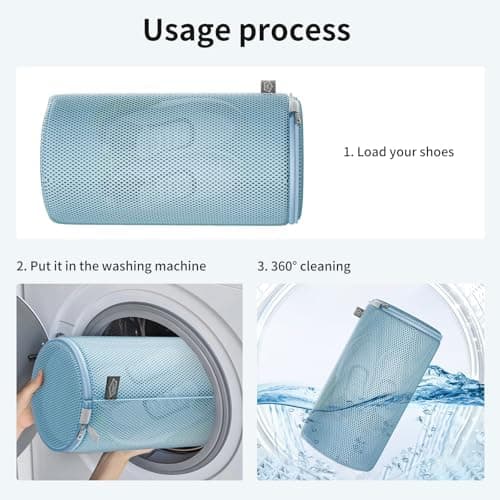 Kimmama Waschbeutel Schuhe 125 g/m² Mesh Langlebiger und wiederverwertbarer Waschbeutel Reiseorganisation (7"×15")  
Kim