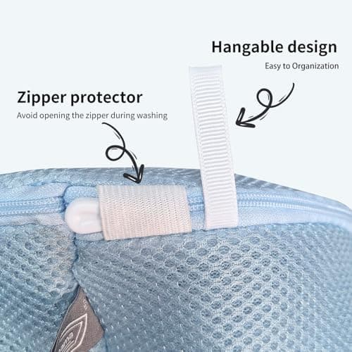 Kimmama Waschbeutel Schuhe 125 g/m² Mesh Langlebiger und wiederverwertbarer Waschbeutel Reiseorganisation (7"×15")  
Kim