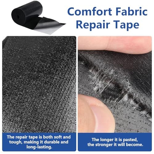 Flicken Selbstklebend Stoffklebeband Schwarz für Textil-Reparaturen und -Klebeprojekte