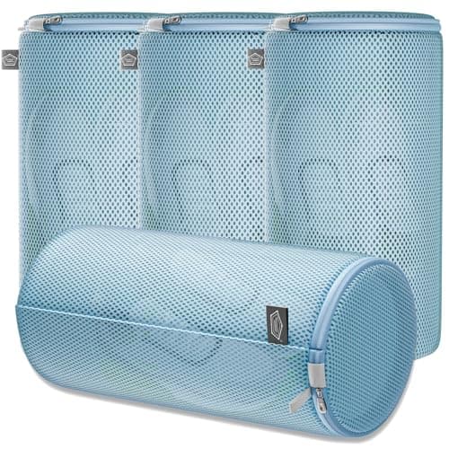 Kimmama Waschbeutel Schuhe 125 g/m² Mesh Langlebiger und wiederverwertbarer Waschbeutel Reiseorganisation (7"×15")  
Kim