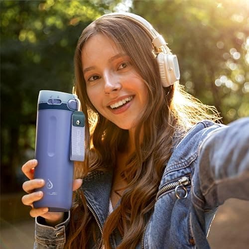 Ideaux Isolierbecher 14oz (420ml) | Doppelwandig | Eign. für Kaffee & Tee - Grün | Auslaufsicher | Reisebef. | Heiß & Ka