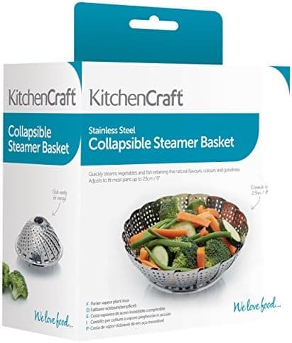 Kitchen Craft Dünsteinsatz Dampfgarer Edelstahl 23cm