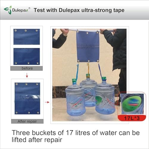 Dulepax Zelt Reparaturband Wohnmobil Markisen Reparatur-Kit Transparentes Planenreparaturband
| Dulepax Zelt Reparaturb