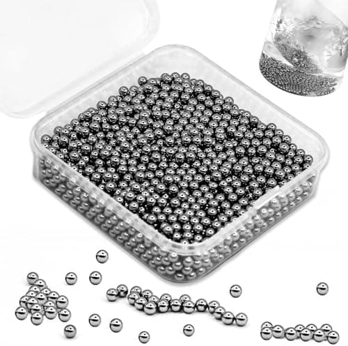 Edelstahl Reinigungsperlen 1600 Stück 3mm Flaschenreiniger Dekanter Vasen Karaffen Rostfrei