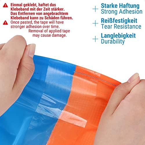 Ecooe Professionelles Klebeband 8cm Breite 5m Länge Wasserdicht für Zelte Markisen Pavillons Reparatur Zubehör