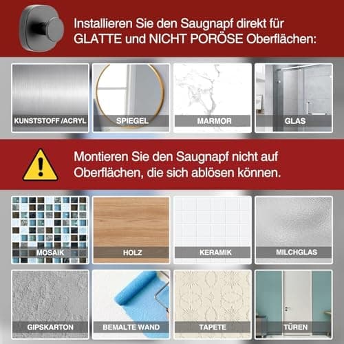 Bohrpflichtfreier Edelstahl Handtuchhalter von ZUNTO - Bad & Küche
| Verstellbare Vakuum Kleiderhaken für ZUNTO Handtuc