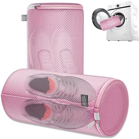 Kimmama Waschbeutel Schuhe 125 g/m² Mesh Langlebiger und wiederverwertbarer Waschbeutel Reiseorganisation (7"×15")  
Kim