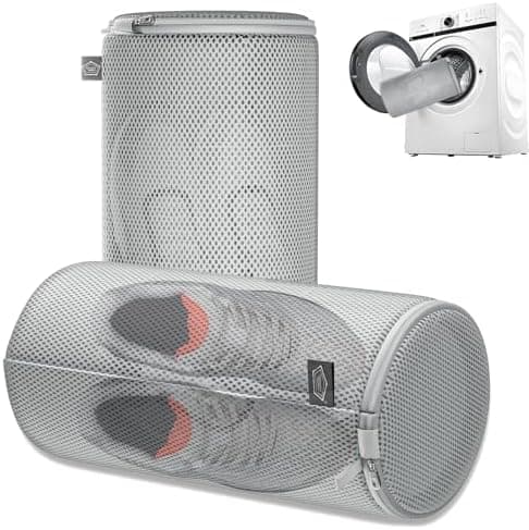 Kimmama Waschbeutel Schuhe 125 g/m² Mesh Langlebiger und wiederverwertbarer Waschbeutel Reiseorganisation (7"×15")  
Kim