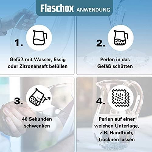 Premium Reinigungsperlen 1050 Kugeln I Hochwertiger Edelstahl I Reinigung von Vasen & Flaschen