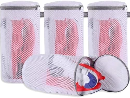 Kimmama Waschbeutel Schuhe 125 g/m² Mesh Langlebiger und wiederverwertbarer Waschbeutel Reiseorganisation (7"×15")  
Kim