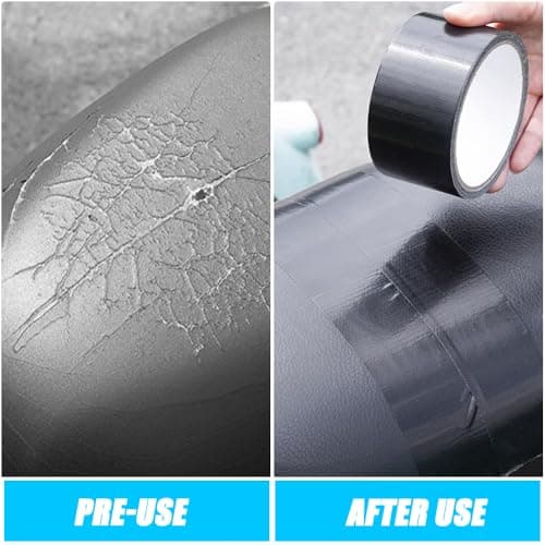 Reparaturklebeband für Gewebeplanen Schwarz 12M x 8CM Markisen Reparatur Klebeband