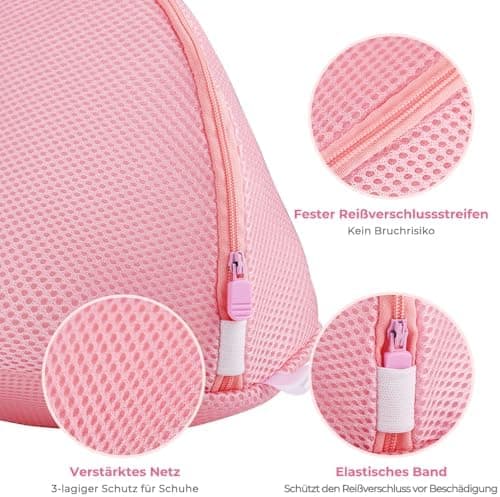 Ecoe groß Wäschesack für Waschmaschine, ideal für Schulanfang und Wohnung, XXL Netz mit Kordelstopper, 60x90cm