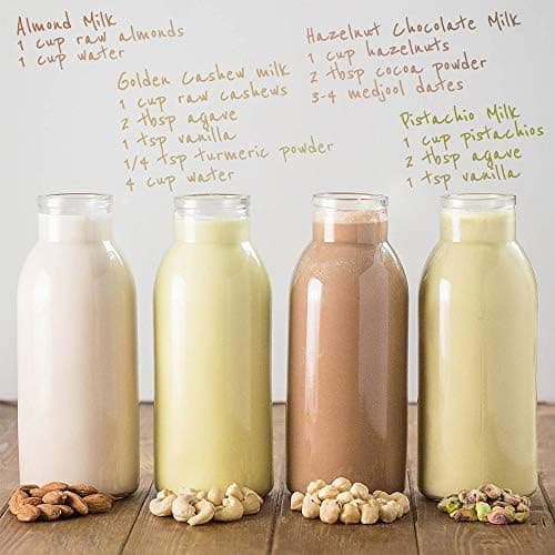 Ecoe Nussmilchbeutel aus Natural Hanf 28 x 30 cm, vegane Nussbeutel für Mandelmilch & Haselnussmilch, waschbarer Filtert